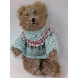 Boyds Bears Plush Small Tiny Teddy Bear 4" Sweater Collectible Stuffed Animal